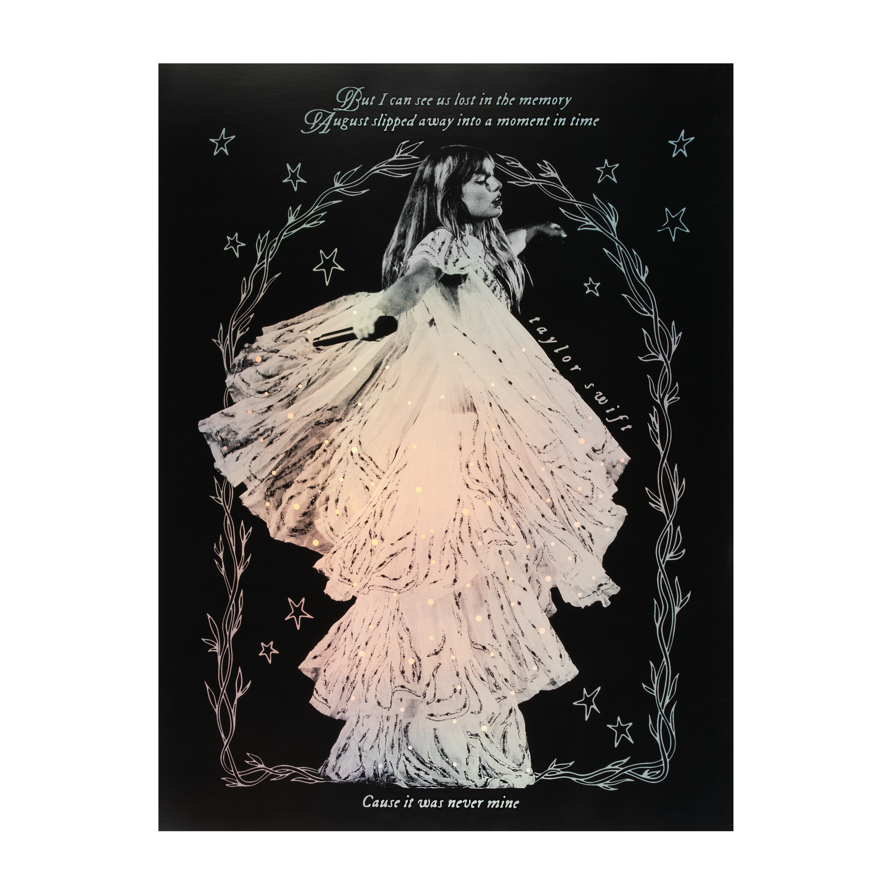Taylor Swift folklore レア ポスター/ リトグラフ Folklore Album Twirling Foil Lithograph – Taylor Swift CA