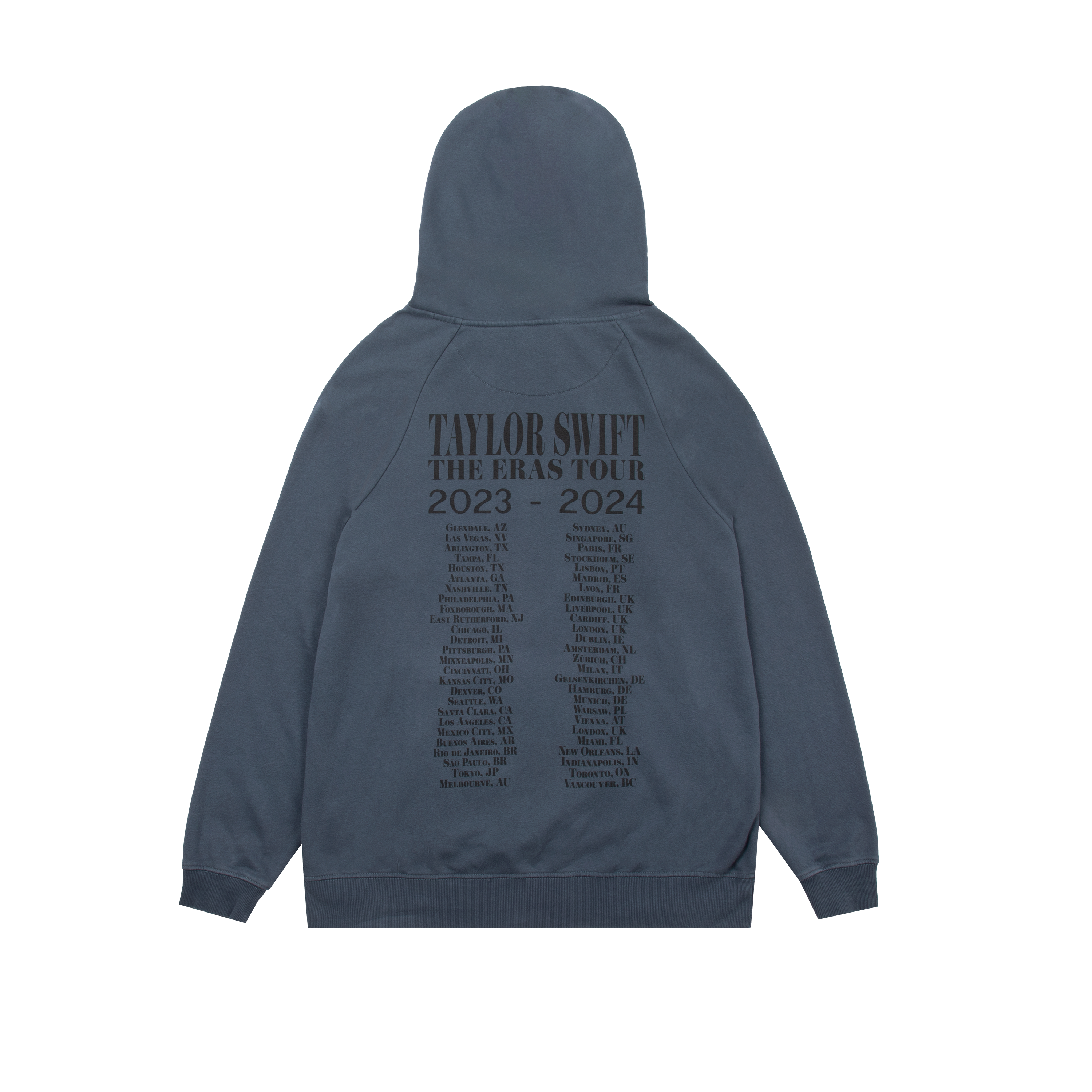 Taylor Swift The Eras II Tour Washed Blue Hoodie – Taylor Swift CA