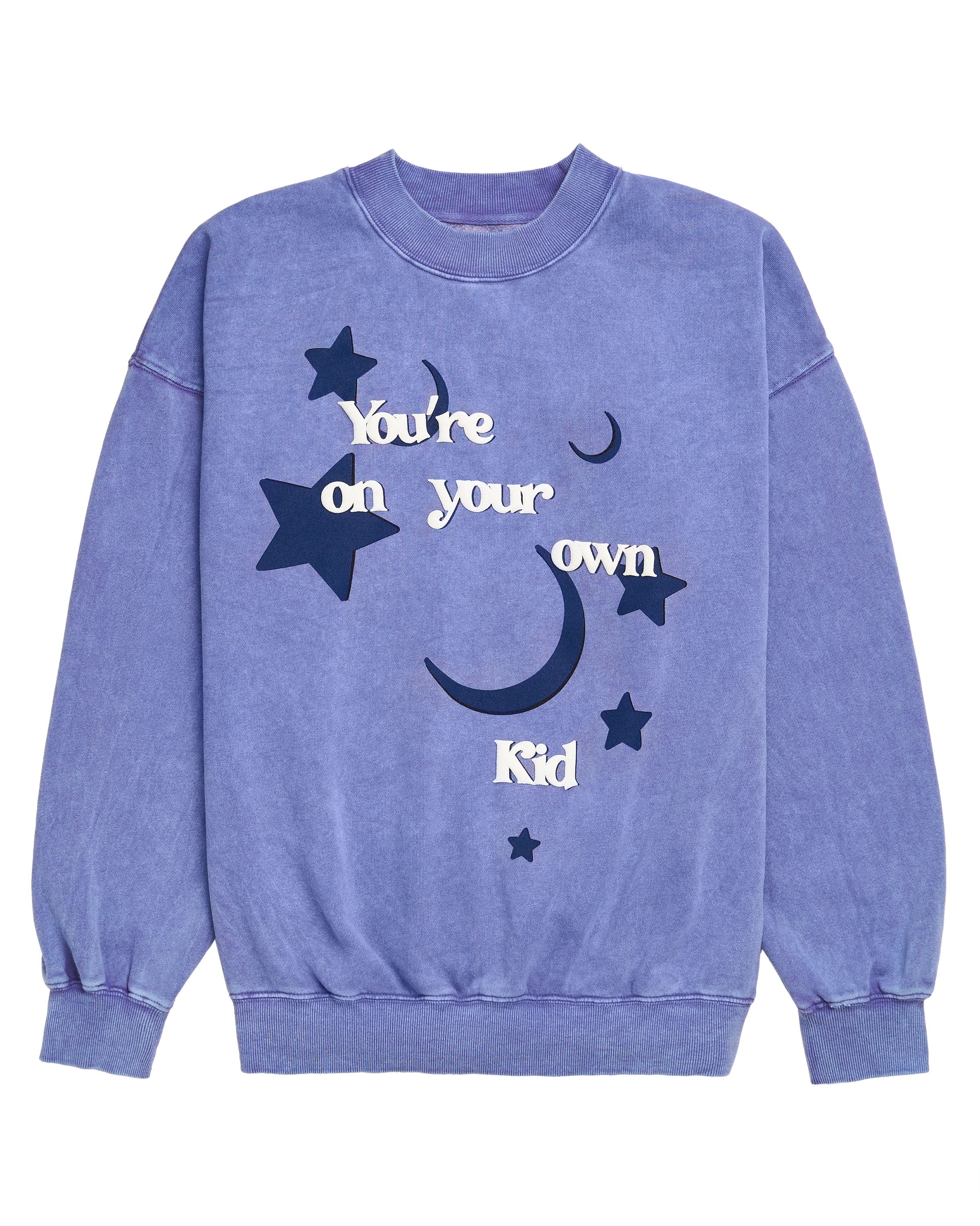 You're On Your Own Kid Purple Crewneck Sweatshirt