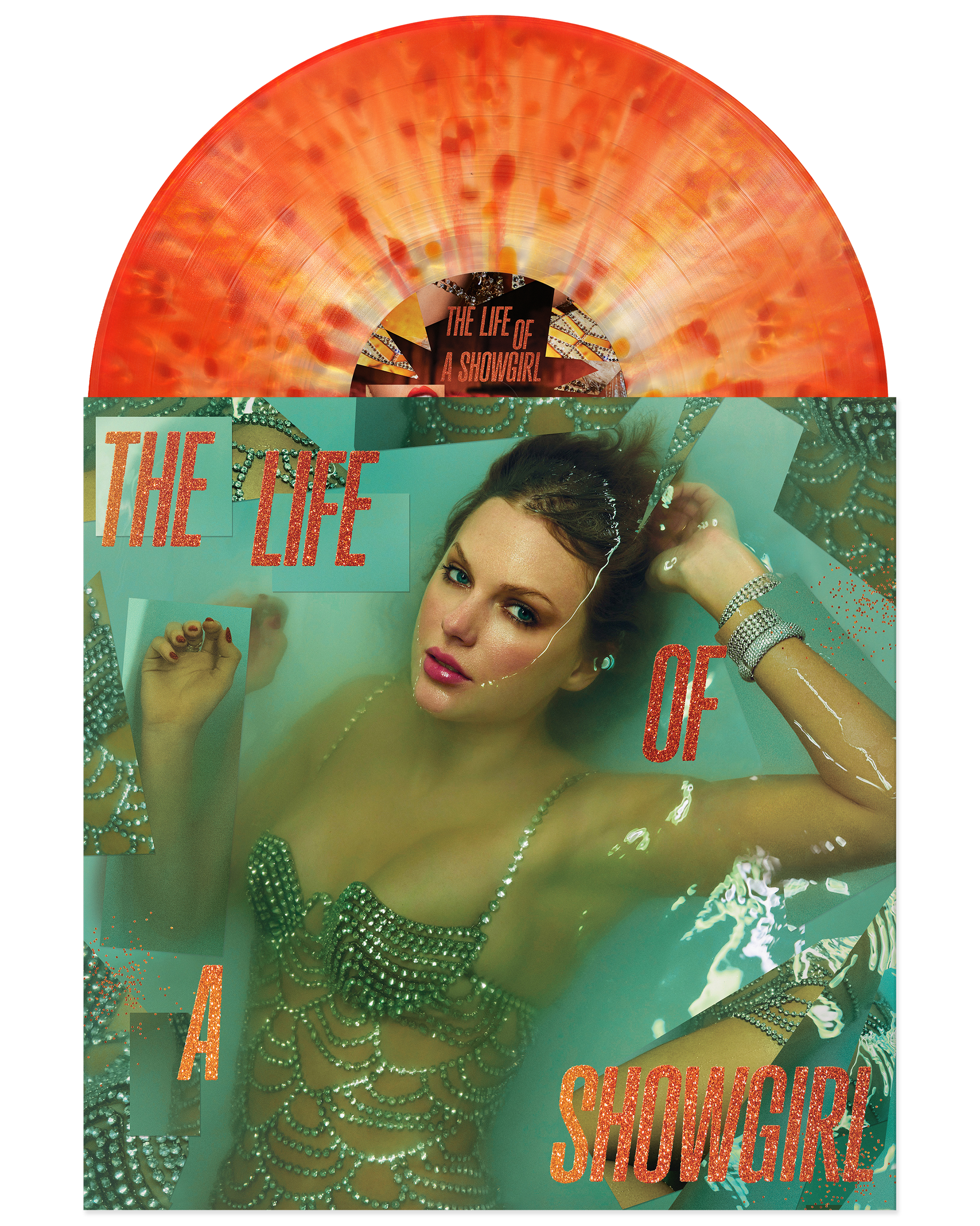 The Life of a Showgirl: Lit My Sky Up Orange Metallic Vinyl