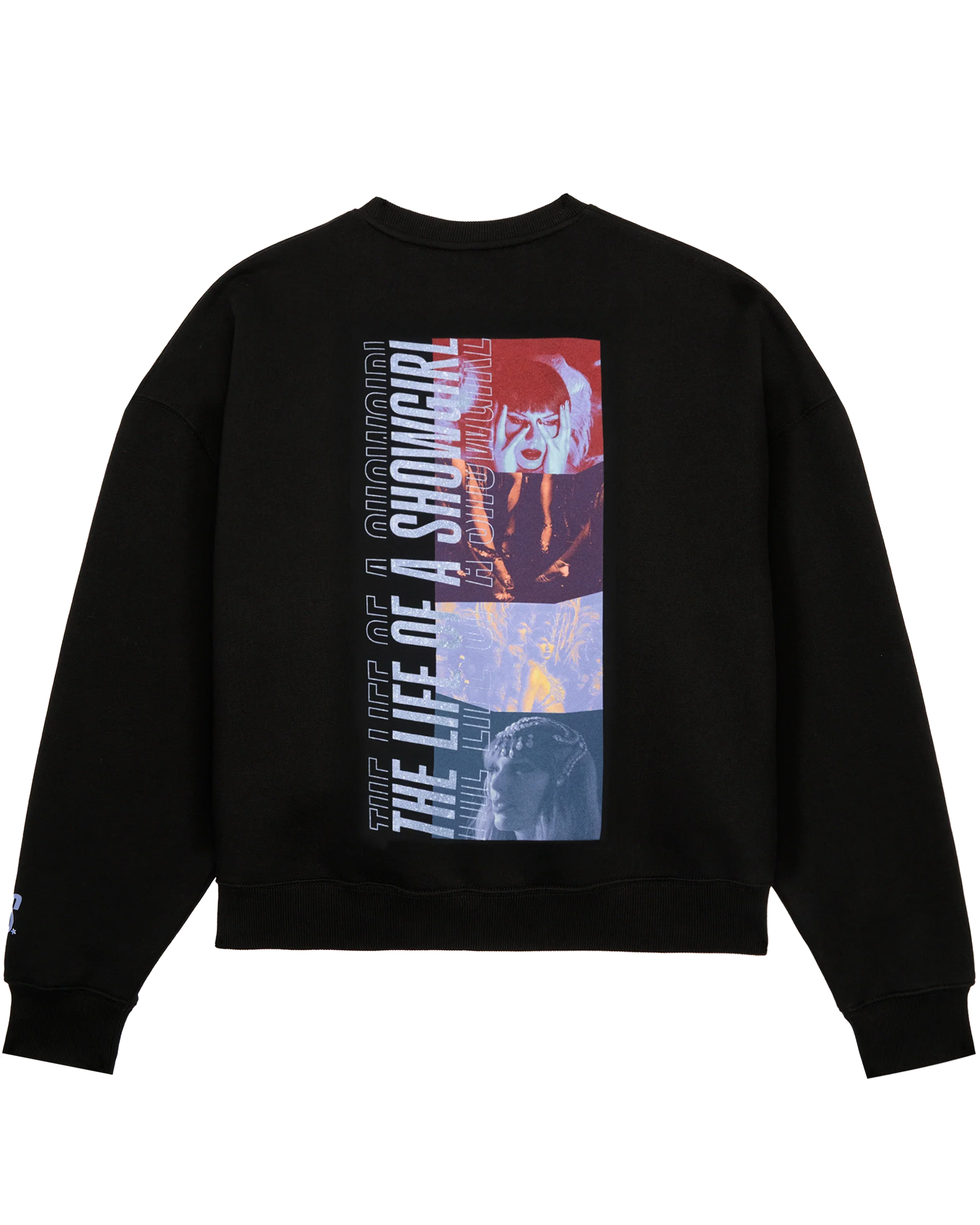 The Life of a Showgirl Film Strip Black Crewneck Sweatshirt