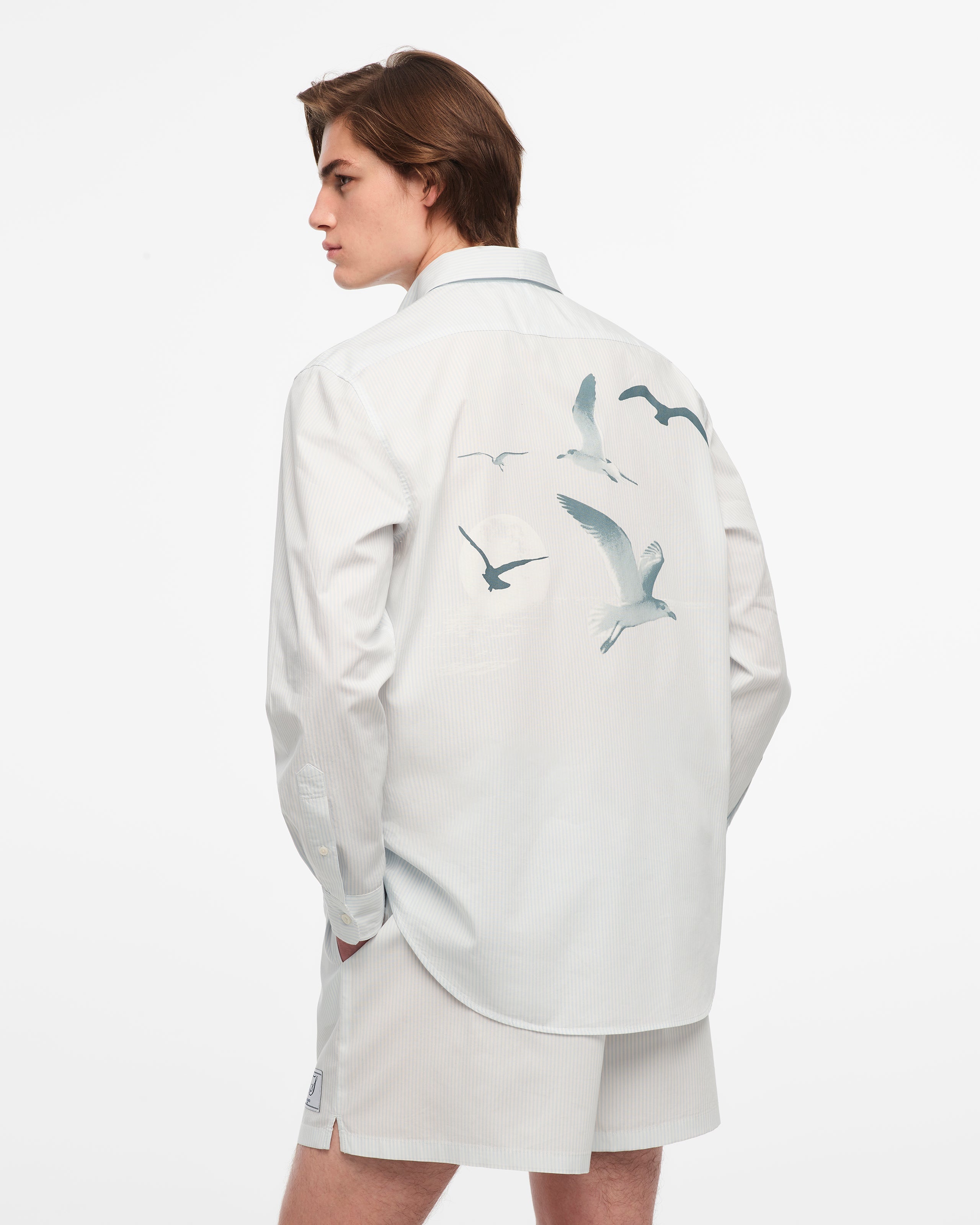 1989 (TAYLOR'S VERSION) SEAGULL BLUE STRIPE POPLIN SHIRT
