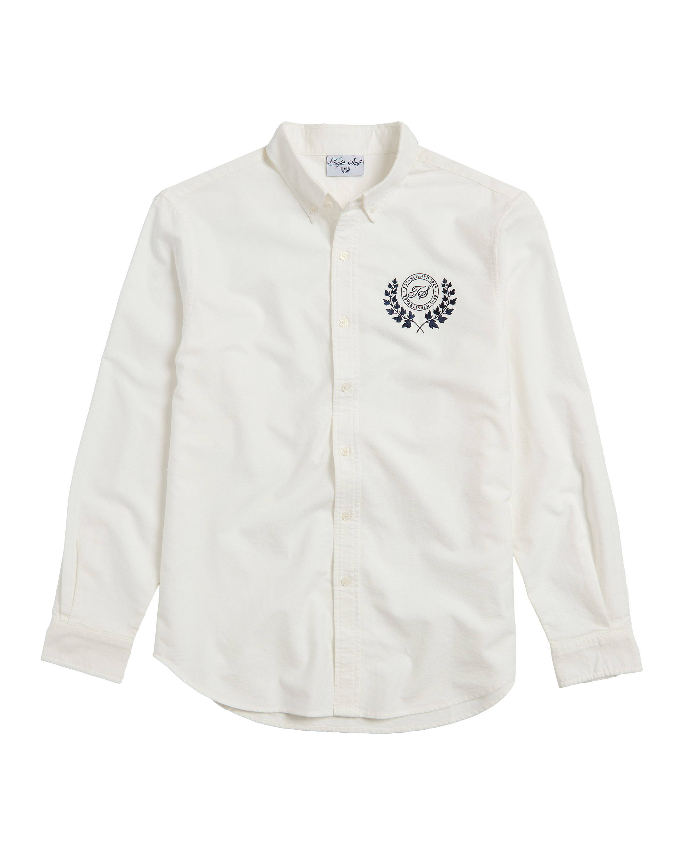 TS CREST WHITE OXFORD SHIRT