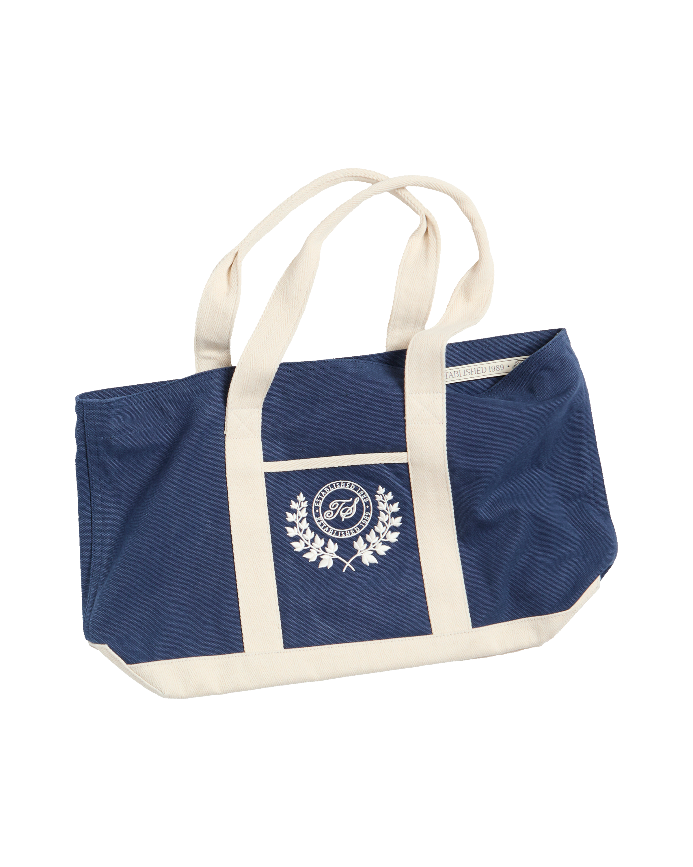 TS CREST WASHED NAVY BEACH BAG