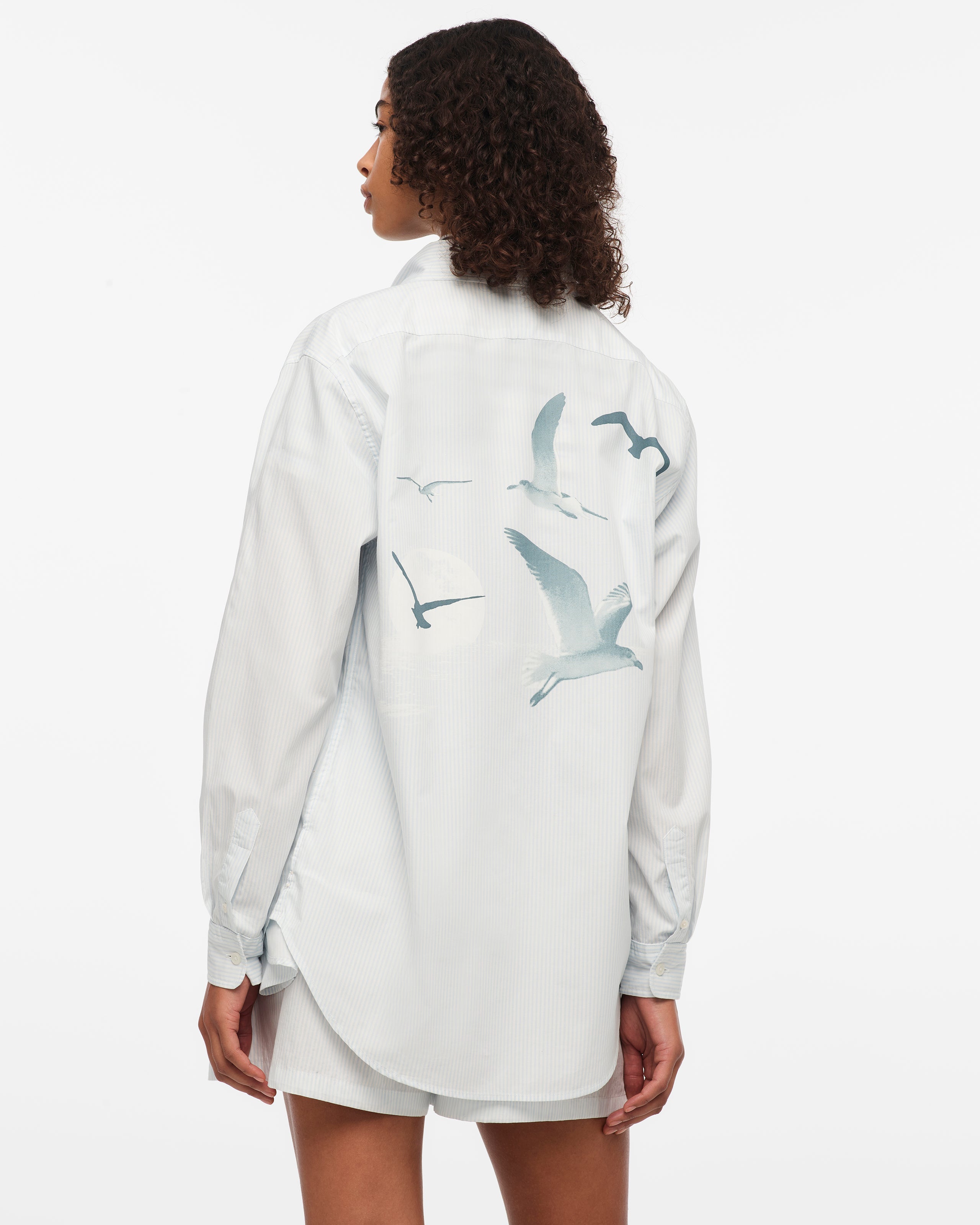 1989 (TAYLOR'S VERSION) SEAGULL BLUE STRIPE POPLIN SHIRT