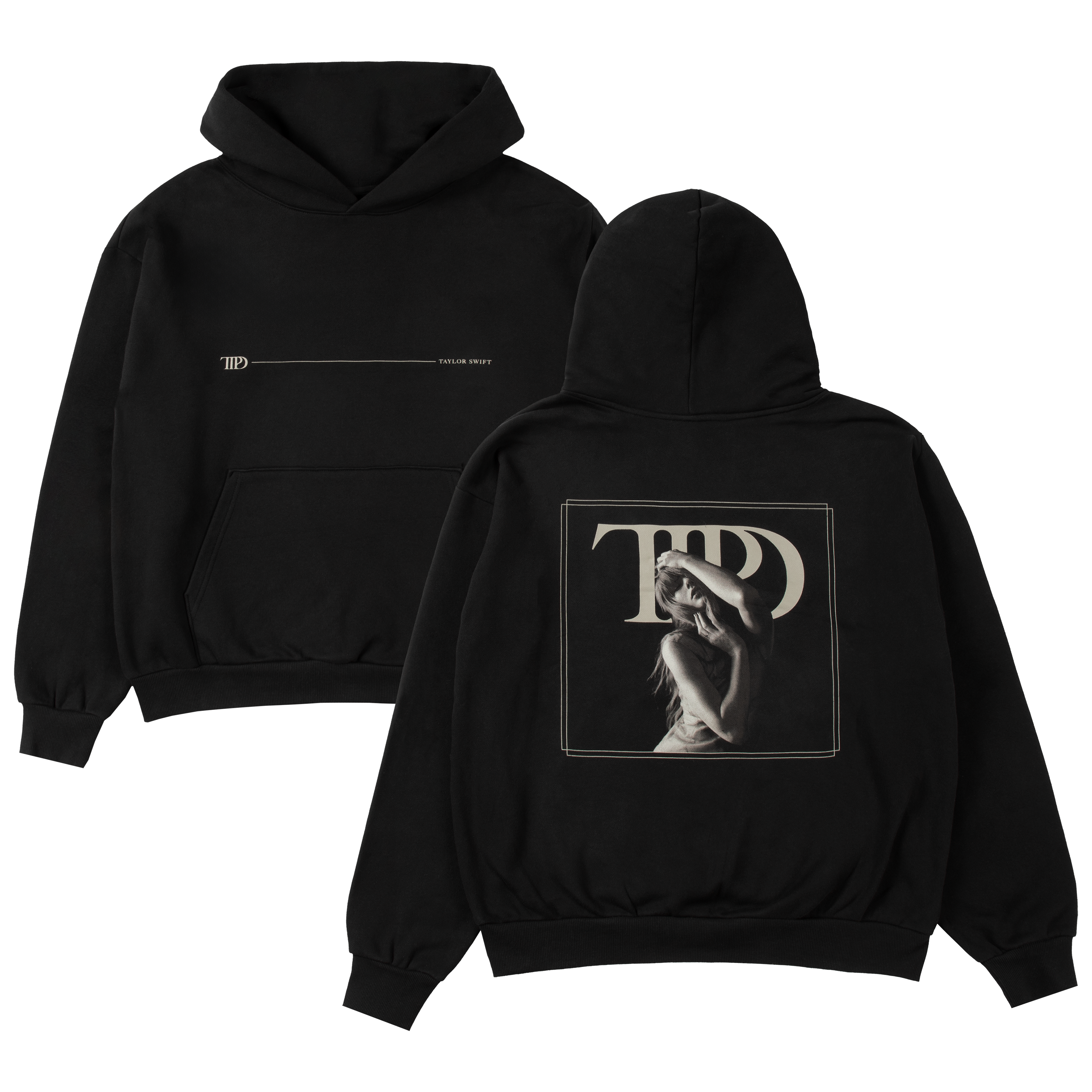 The Tortured Poets Department Black Hoodie