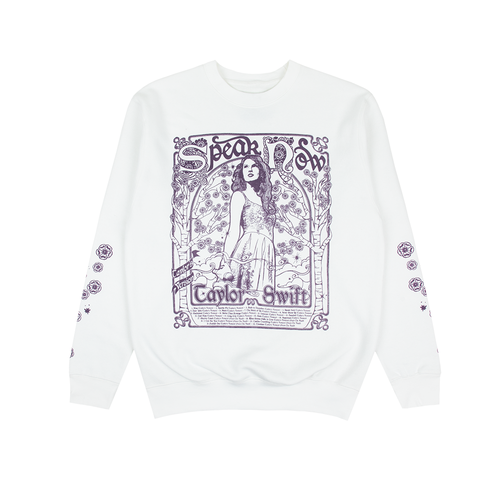 Speak Now (Taylor's Version) Tracklist White Crewneck