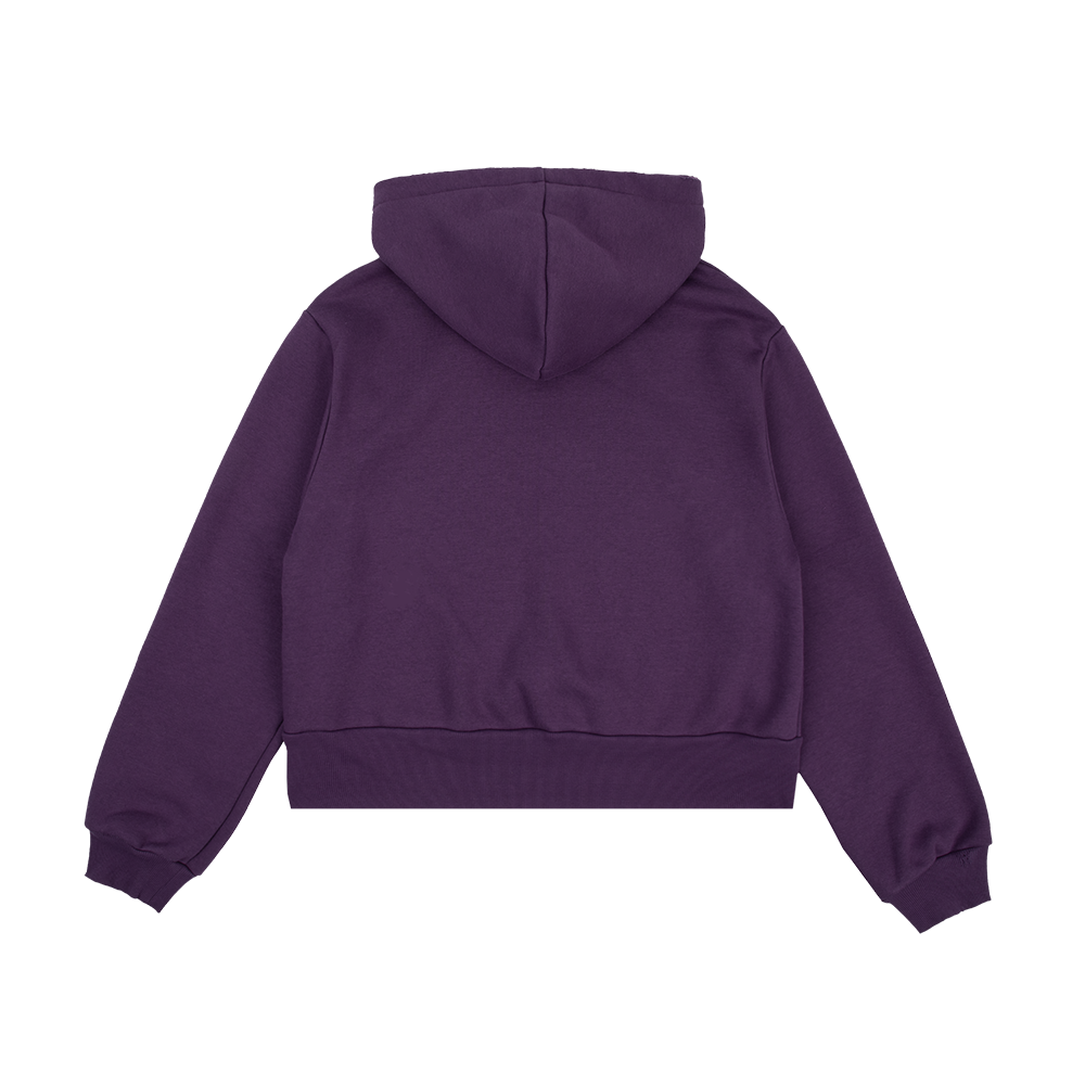 The Story Of Us Purple Crop Hoodie
