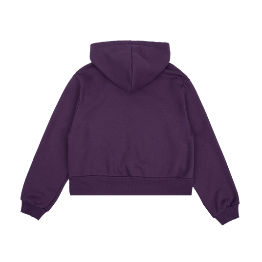 The Story Of Us Purple Crop Hoodie