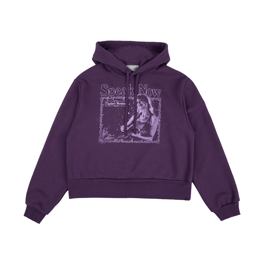 The Story Of Us Purple Crop Hoodie
