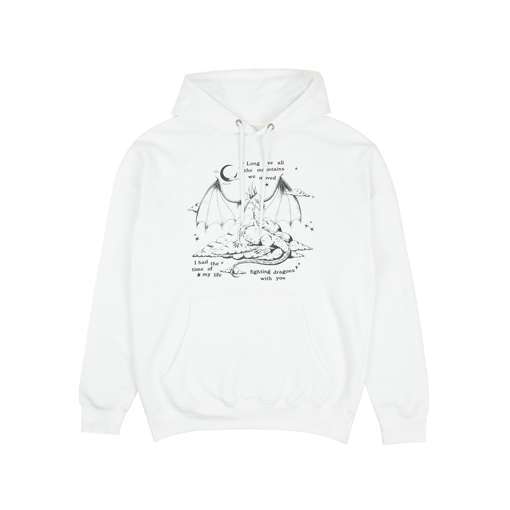 Fighting Dragons With You White Hoodie