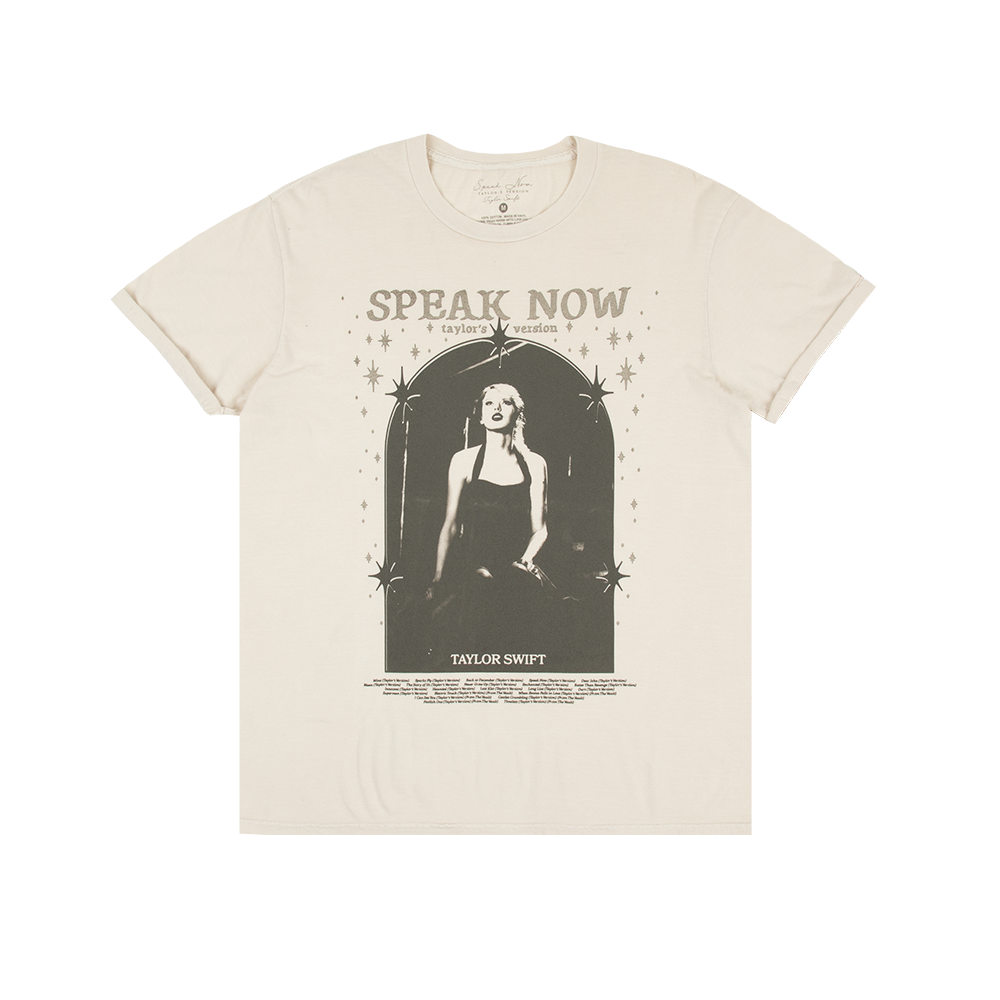 Speak Now (Taylor's Version) Tracklist Taupe T-Shirt