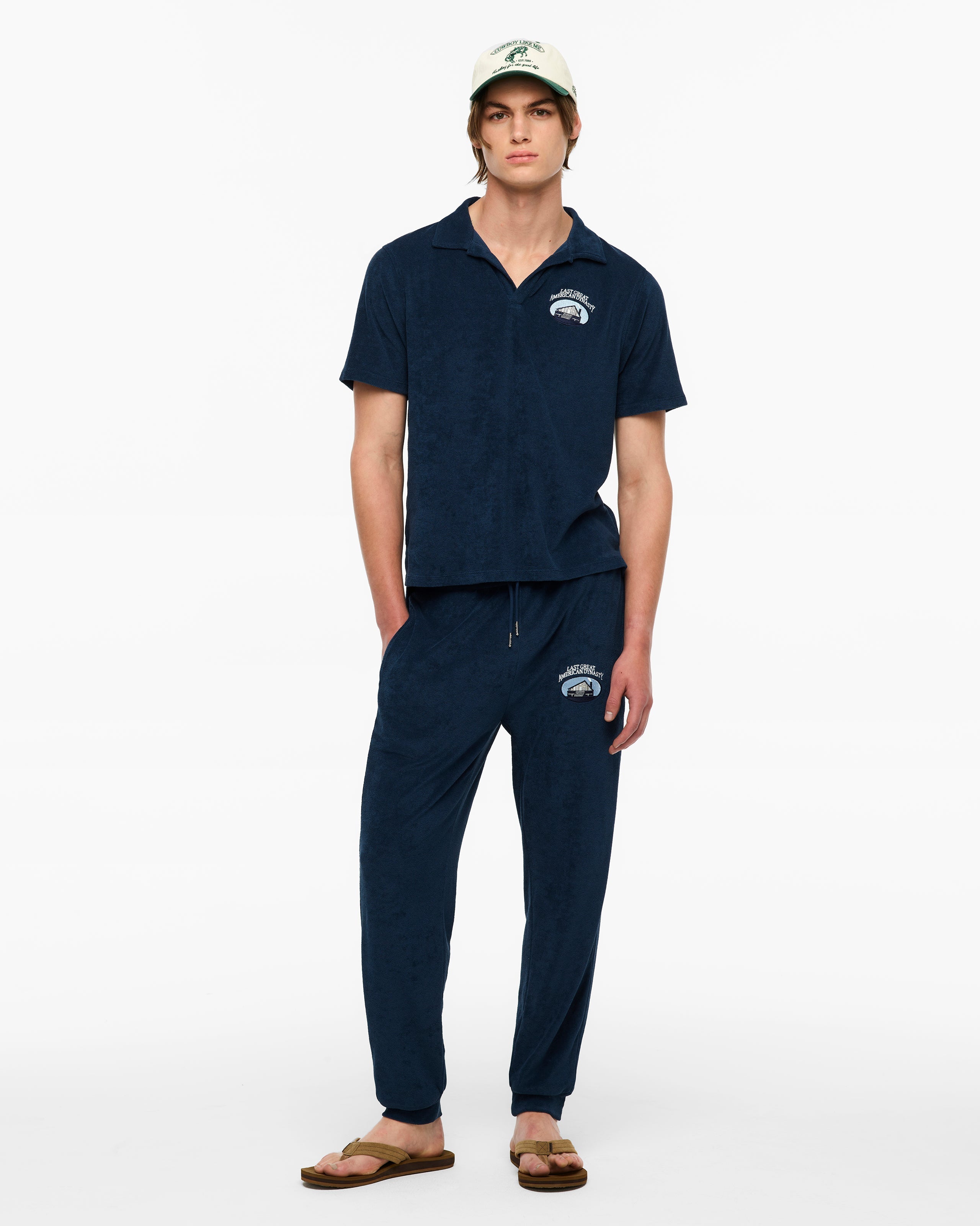 LAST GREAT AMERICAN DYNASTY TERRY CLOTH JOGGER