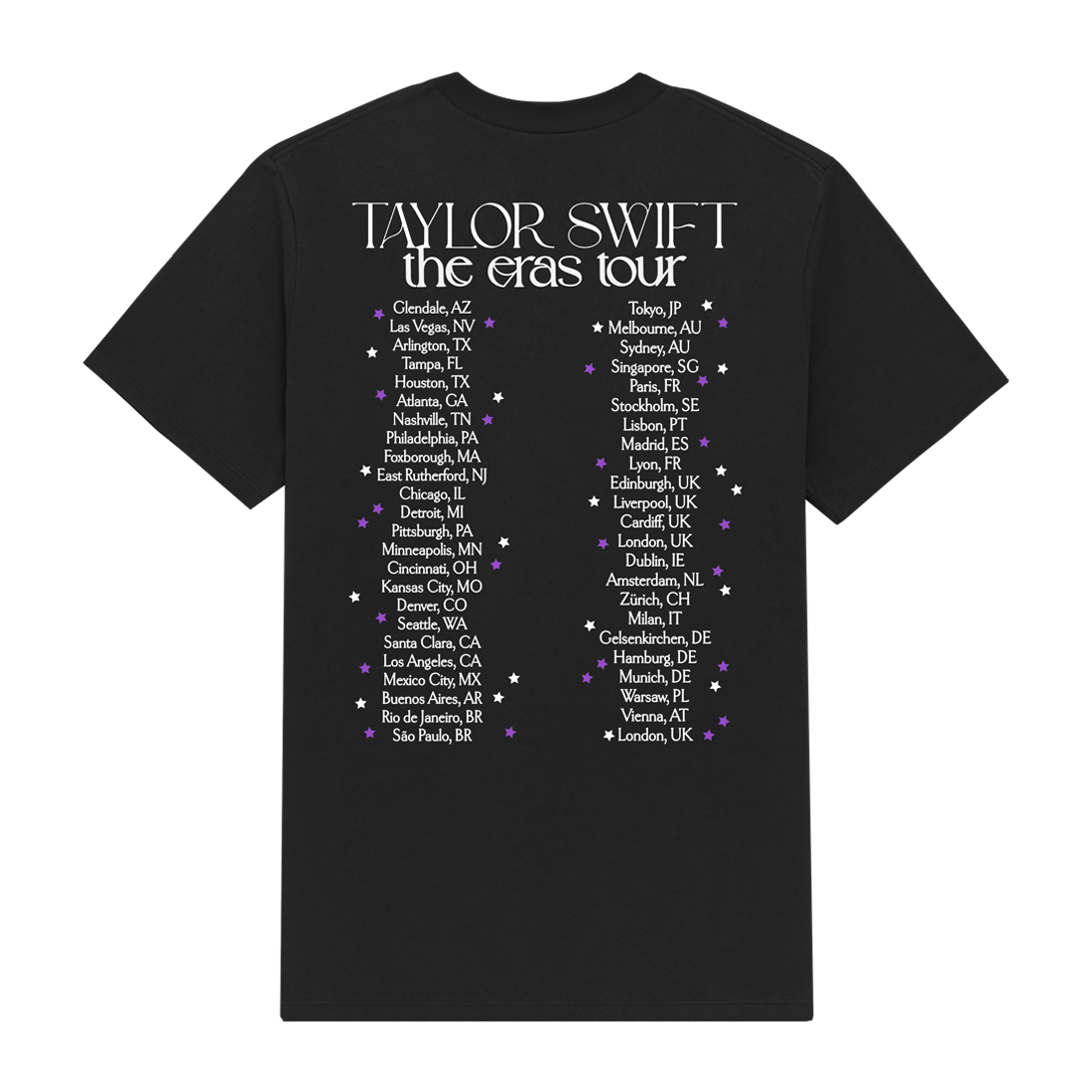 Taylor Swift The Eras Tour Live Photo Stars T-Shirt