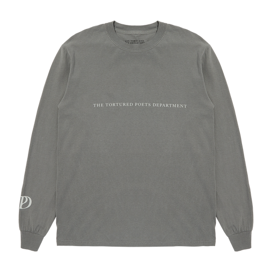 The Tortured Poets Department Gray Photo Long Sleeve T-Shirt