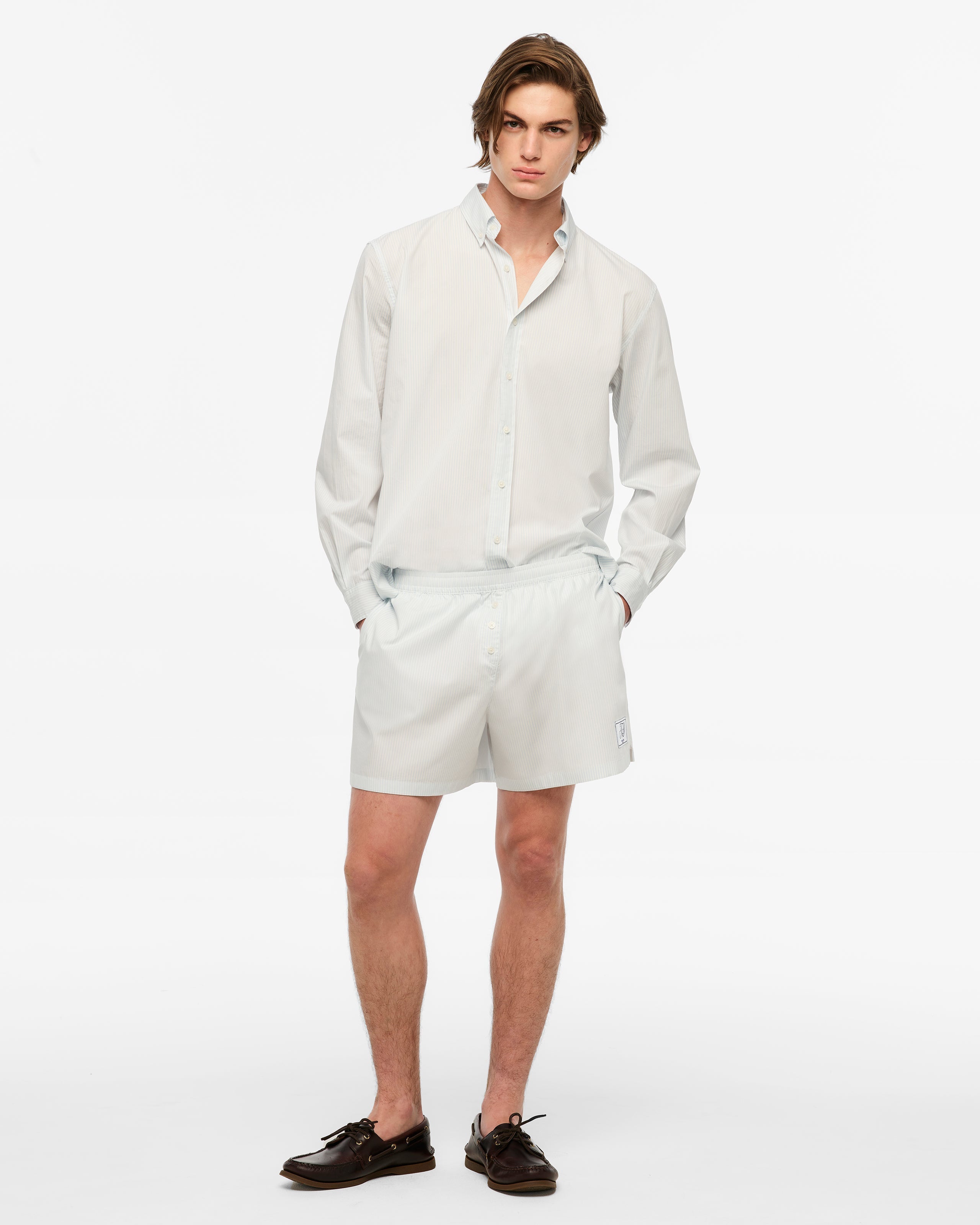 1989 (TAYLOR'S VERSION) SEAGULL BLUE STRIPE POPLIN SHIRT