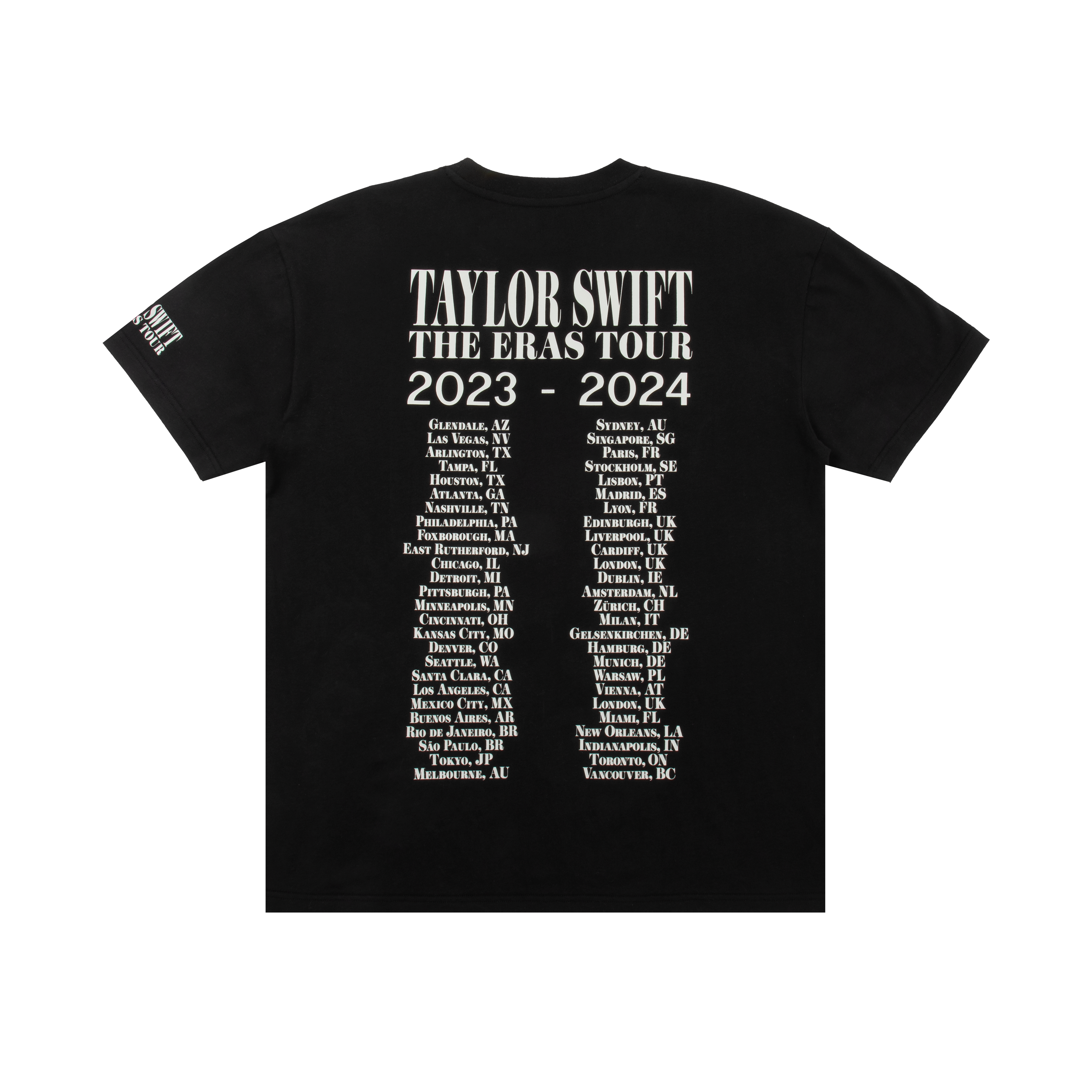 Taylor Swift The Eras Tour II Black T-Shirt