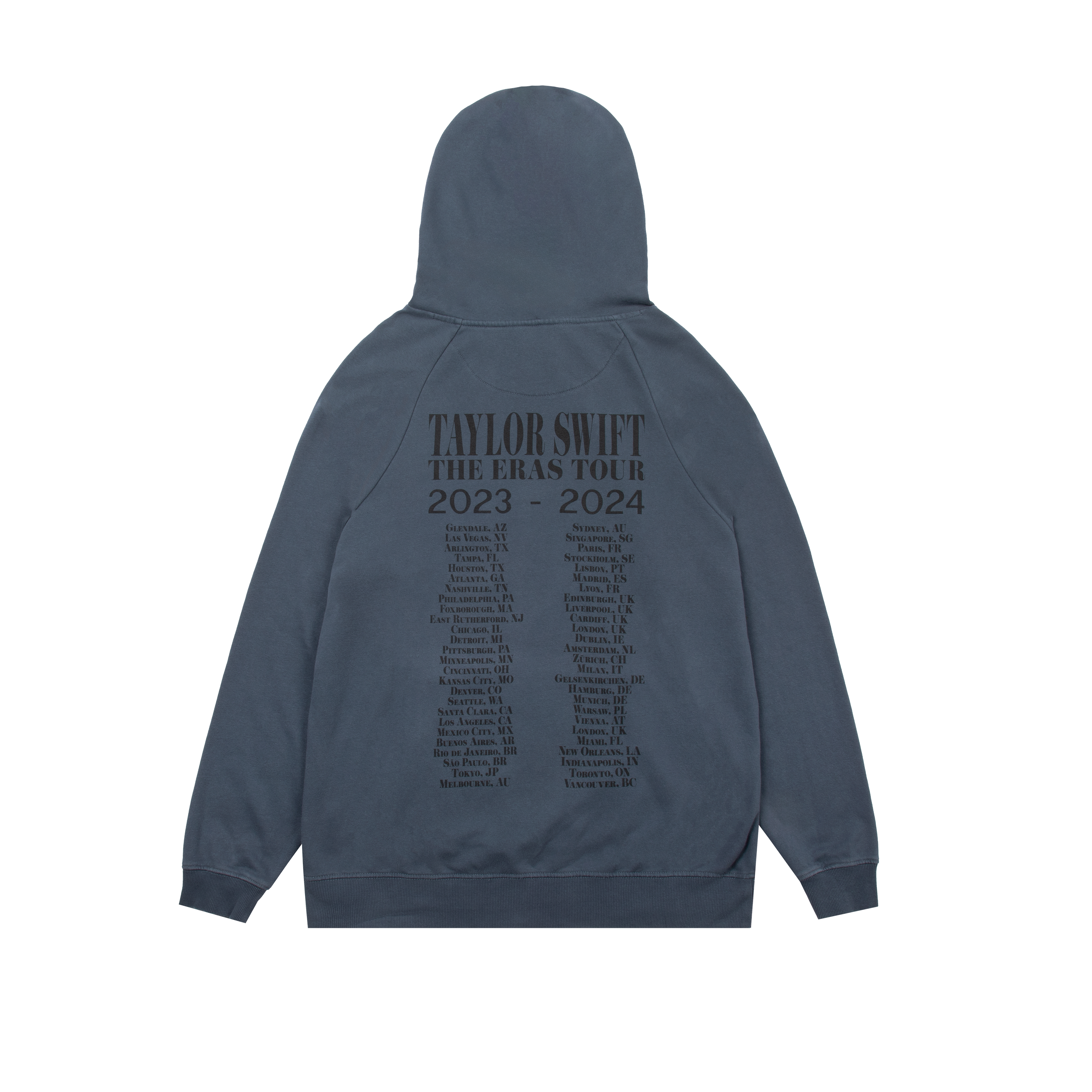 Taylor Swift The Eras II Tour Washed Blue Hoodie
