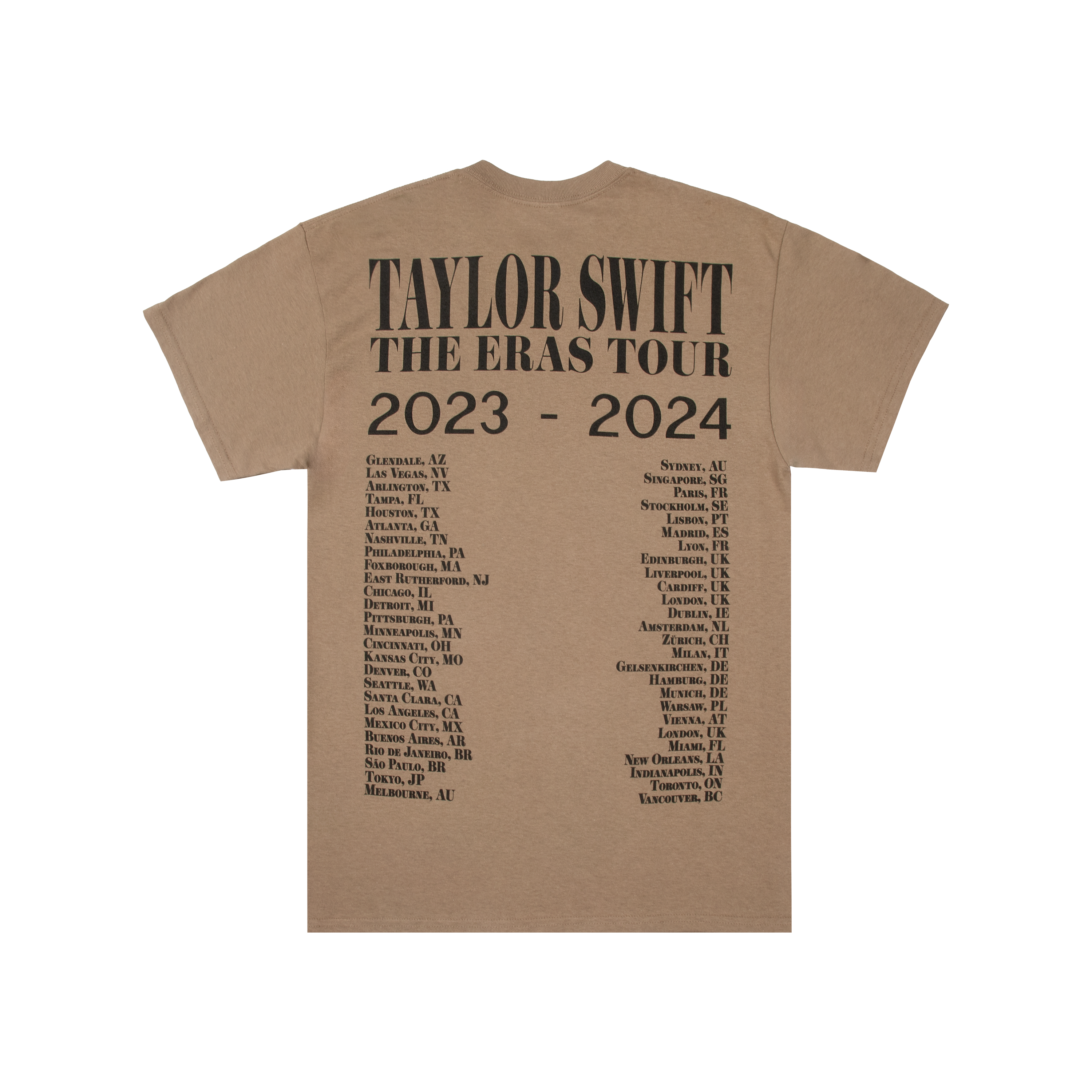 Taylor Swift The Eras Tour Taupe T-Shirt