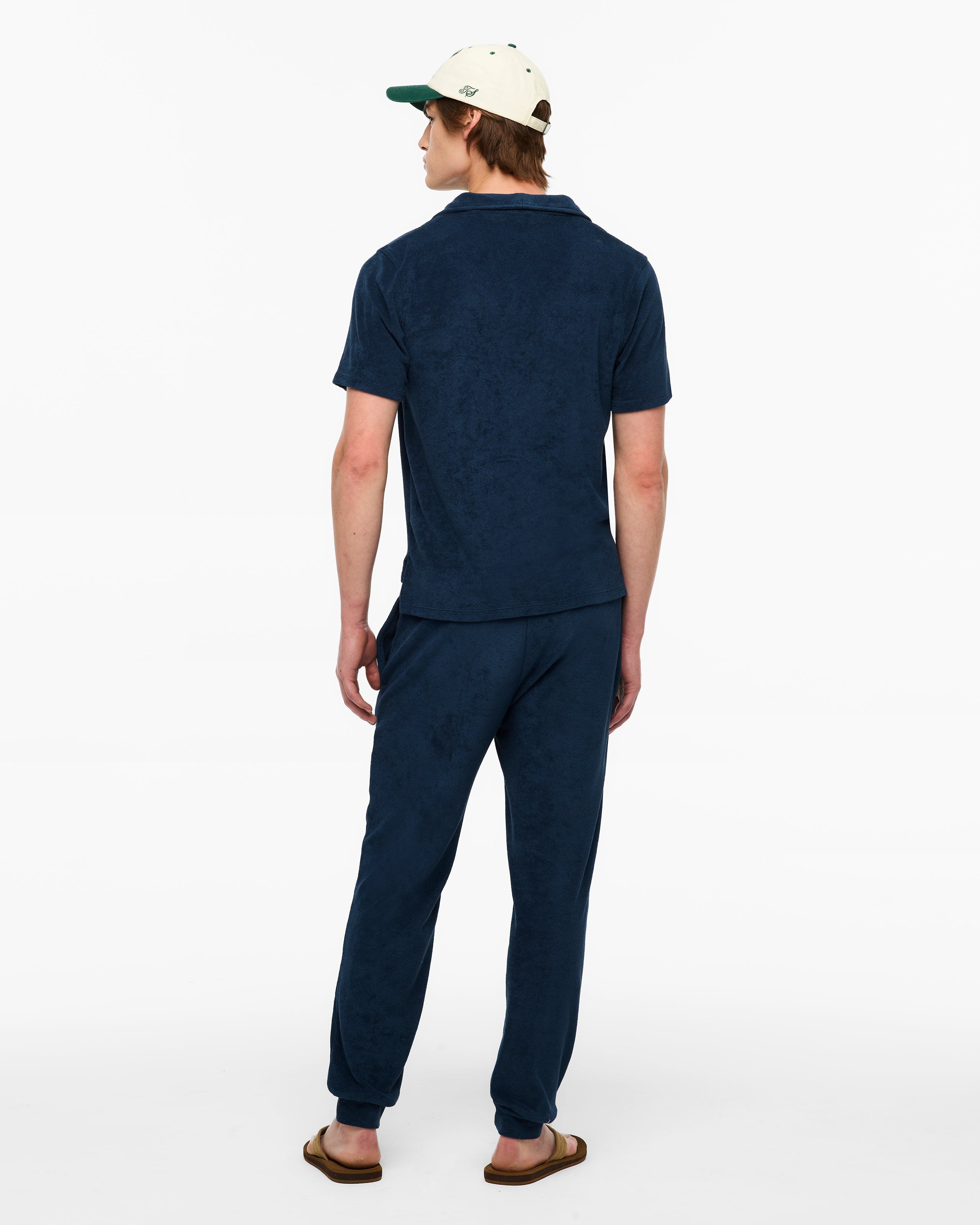 LAST GREAT AMERICAN DYNASTY TERRY CLOTH POLO