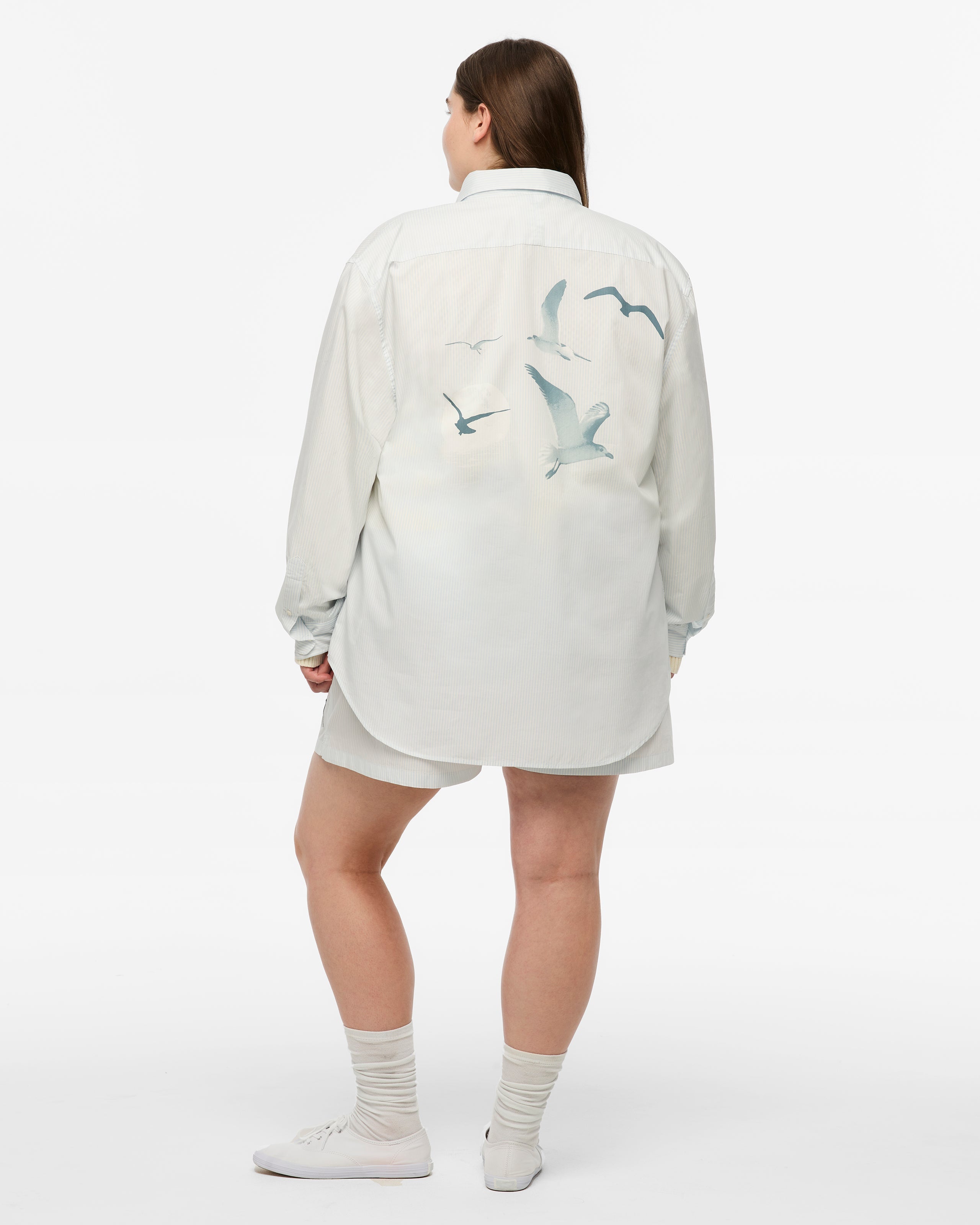 1989 (TAYLOR'S VERSION) SEAGULL BLUE STRIPE POPLIN SHIRT