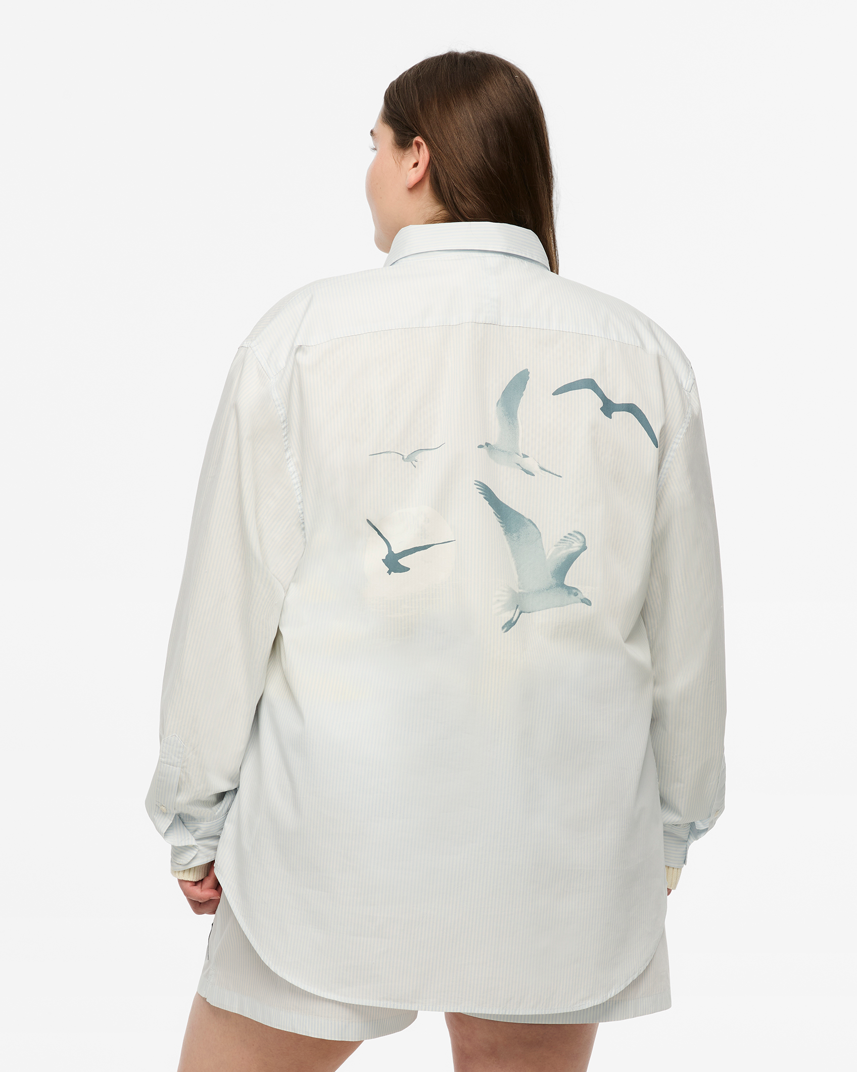 1989 (TAYLOR'S VERSION) SEAGULL BLUE STRIPE POPLIN SHIRT
