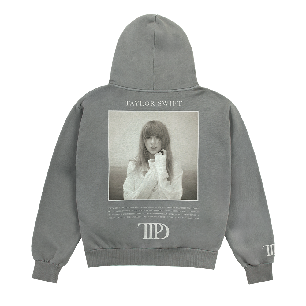 The Tortured Poets Department Gray Hoodie – Taylor Swift CA