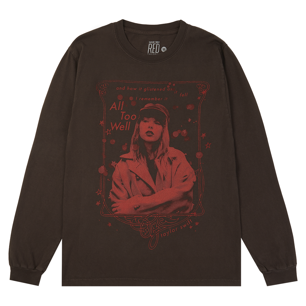 Red (Taylor's Version) Glistened As It Fell Longsleeve T-Shirt