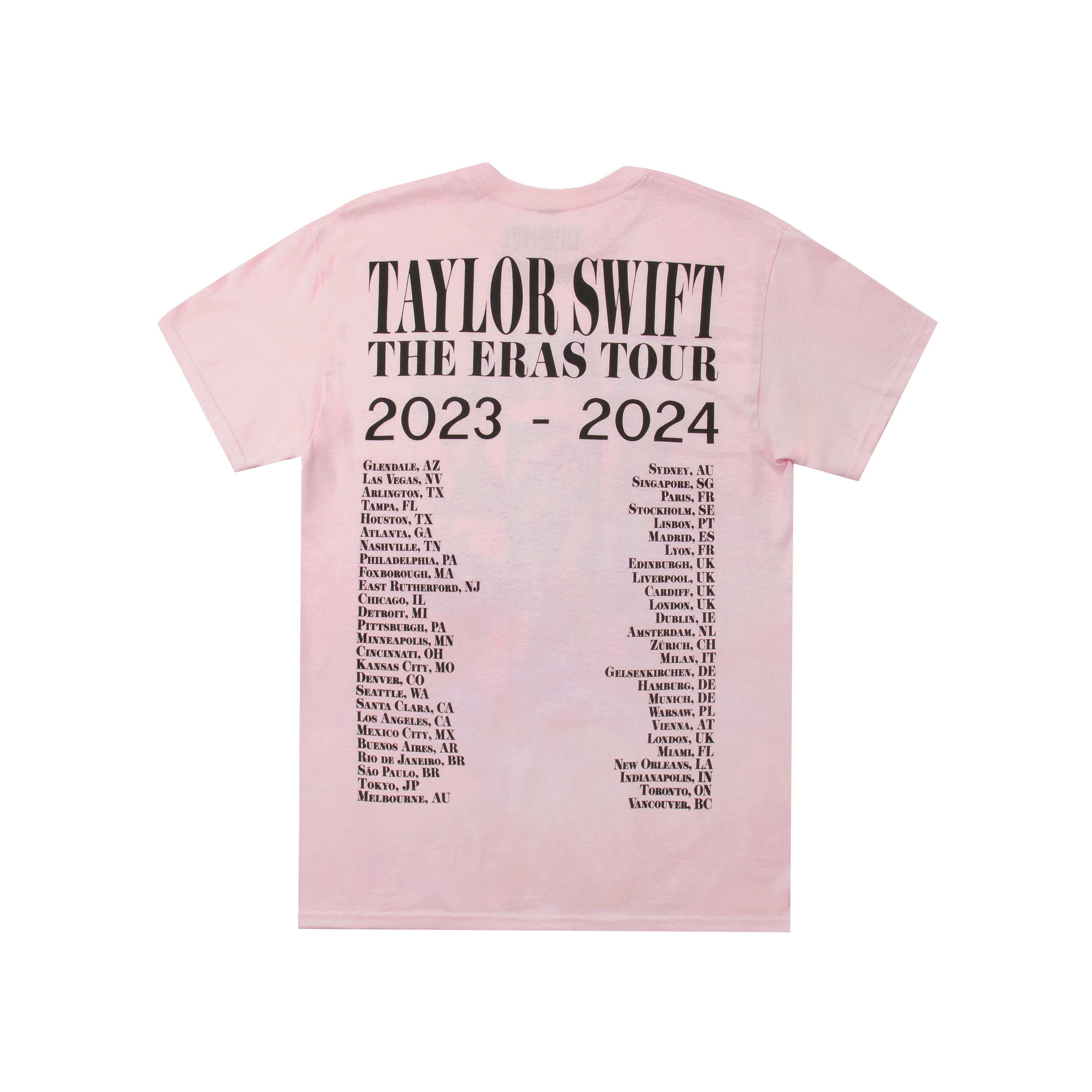 Taylor Swift The Eras Tour Pink T-Shirt