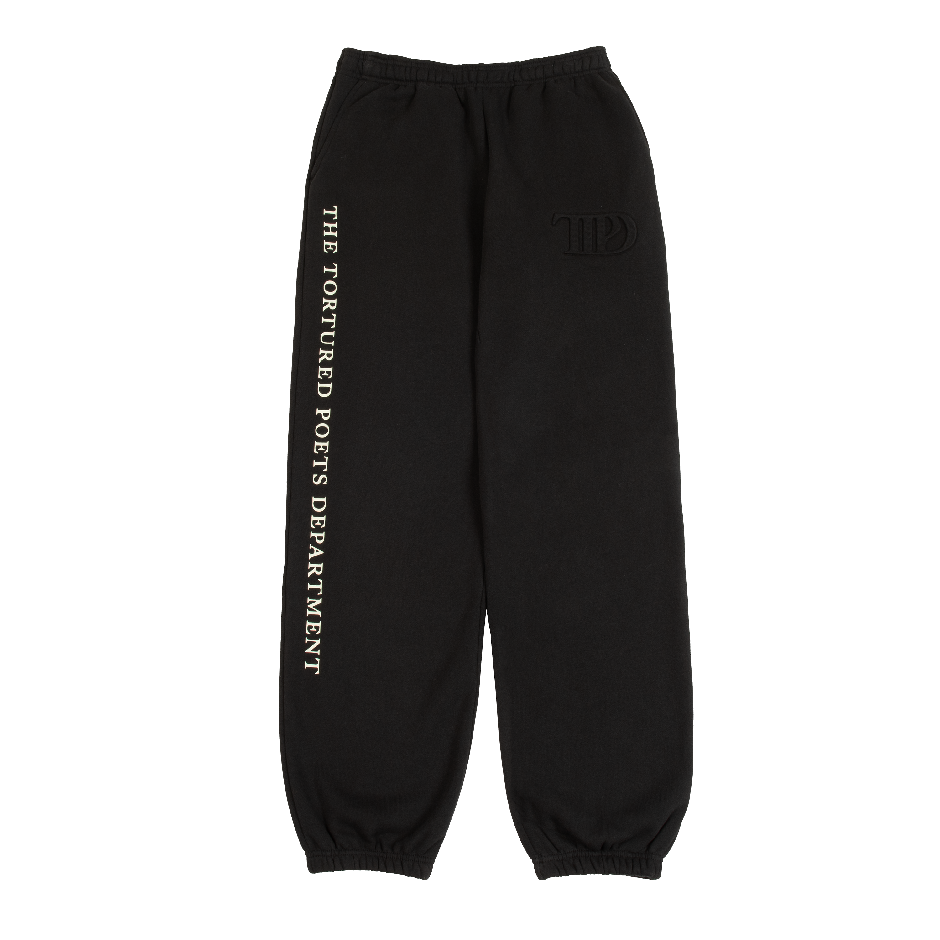 TTPD Black Embossed Sweatpants