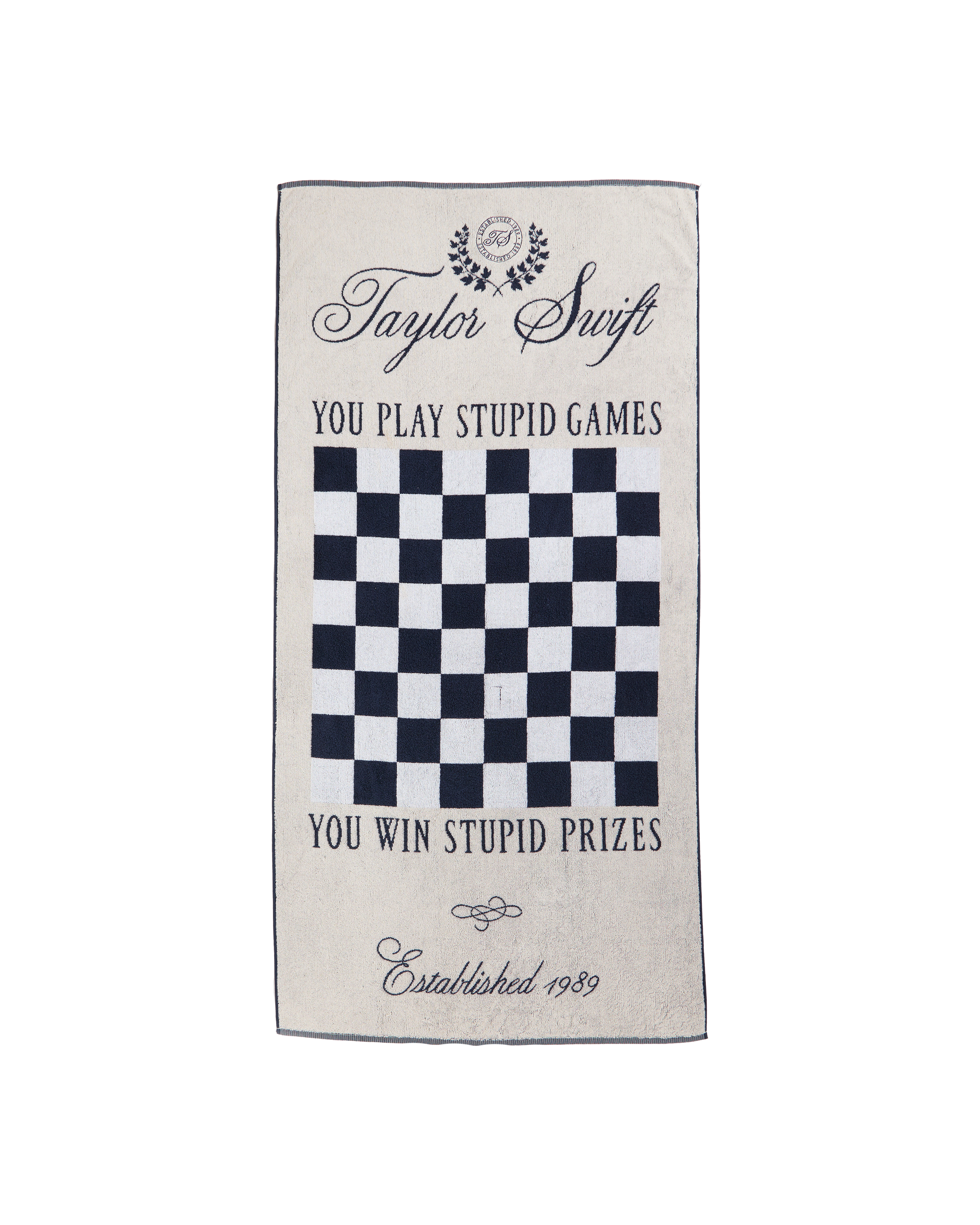 TAYLOR SWIFT CHECKER GAME TOWEL