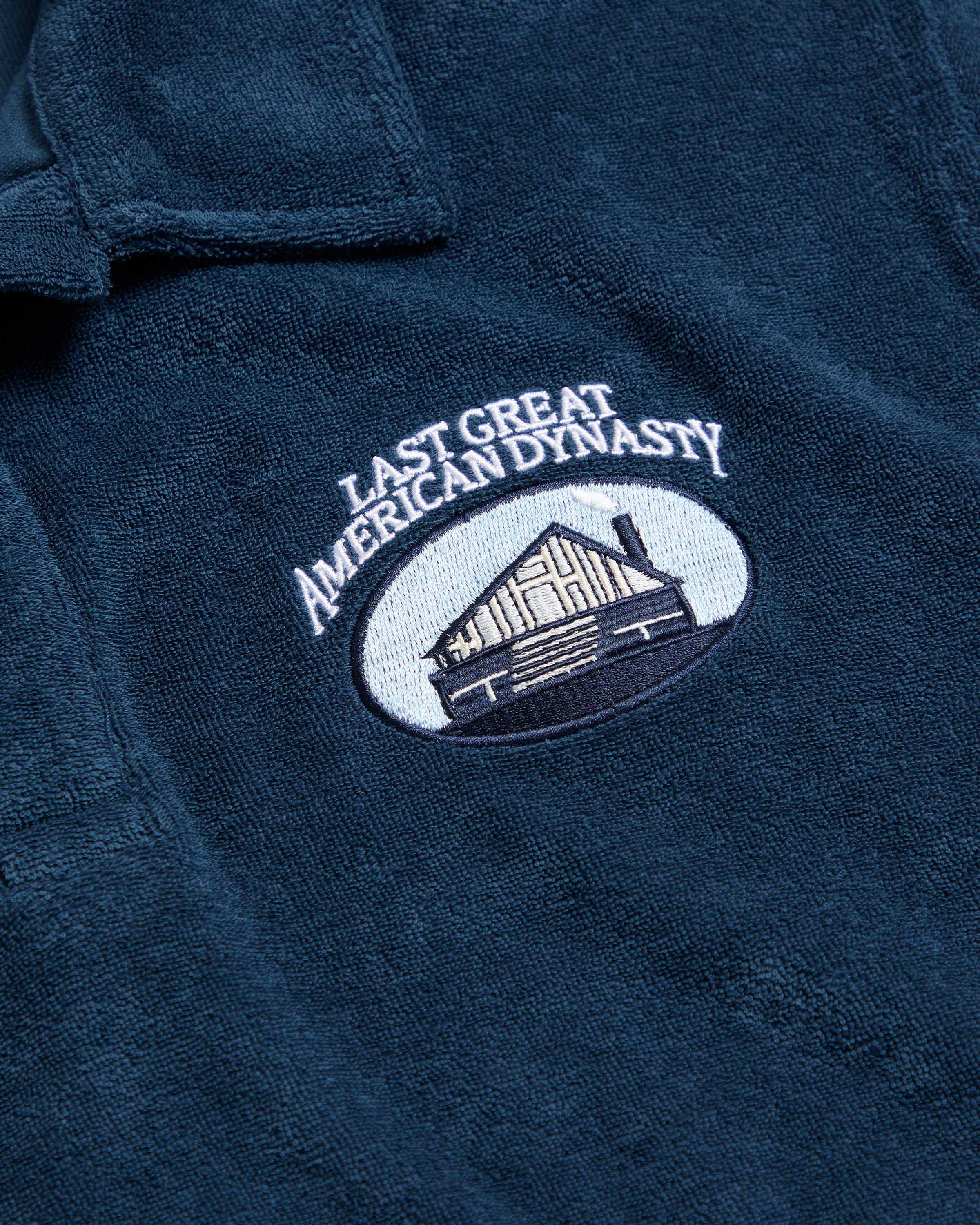 LAST GREAT AMERICAN DYNASTY TERRY CLOTH POLO