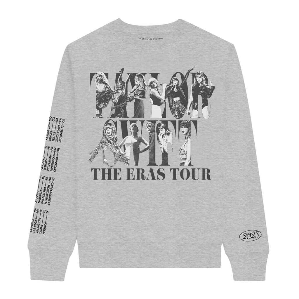 Taylor Swift The Eras Tour Gray Crewneck – Taylor Swift CA