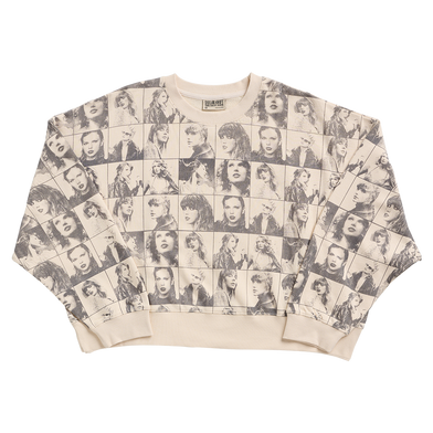 Taylor Swift The Eras Tour Cropped Beige Pullover
