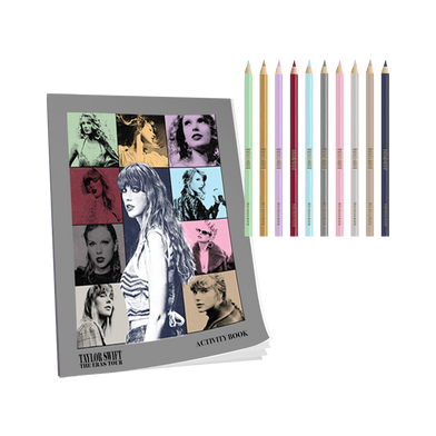 Taylor Swift The Eras Tour Activity Book and Colored Pencils